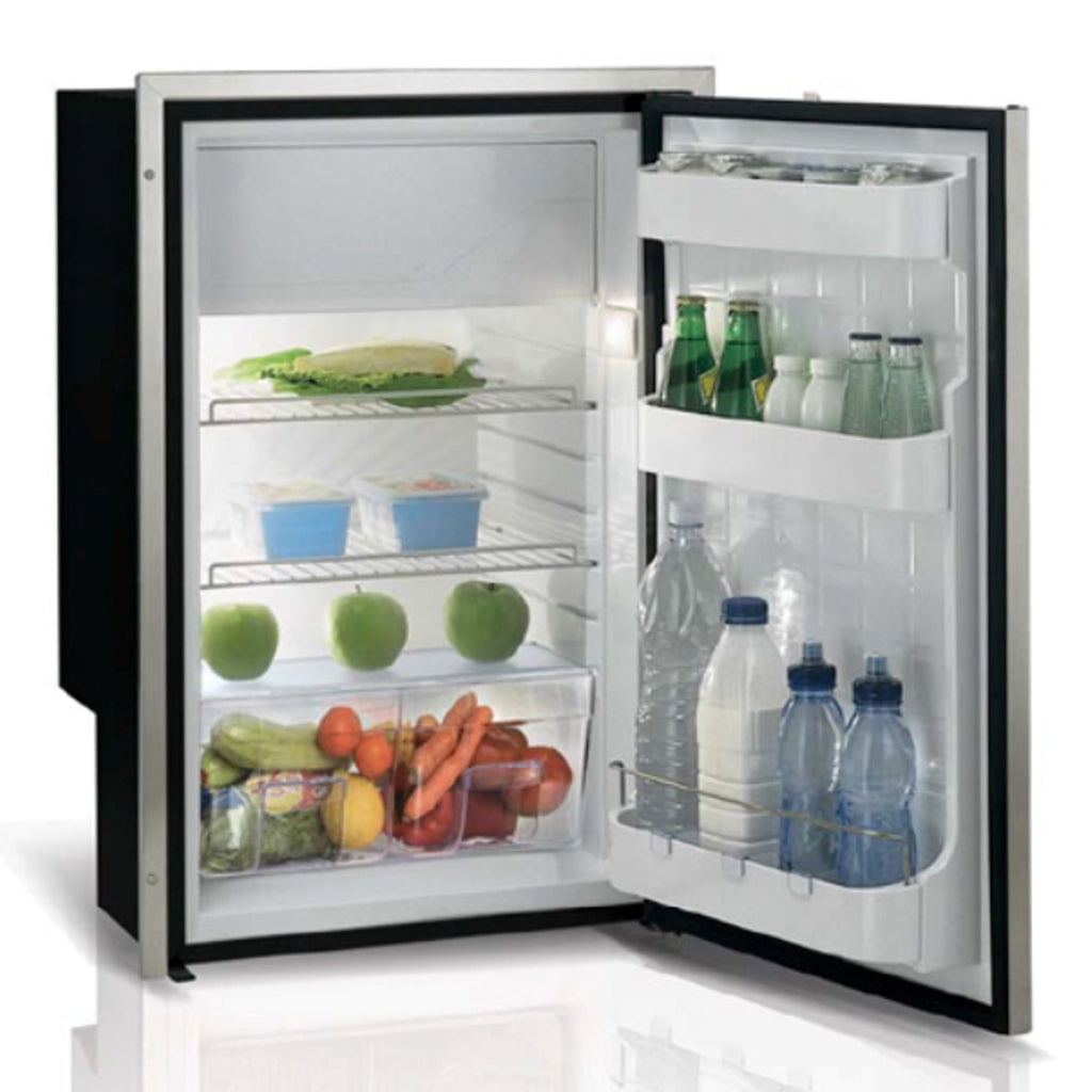 C115IXD4-F 4.2 CU. FT FRONT LOADING STAINLESS STEEL REFRIGERATOR w/FREEZER COMPARTMENT, SS FRONT FLUSH FLANGE STEELOCK LATCH INTERNAL UNIT 12/24V 115/230VAC 50/60HZ