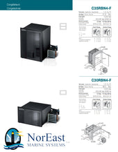 Load image into Gallery viewer, C30RBN4-F 1.0 CU. FT STAND ALONE BLACK FRONT LOADING FREEZER EXTERNAL UNIT ADJUSTABLE FLANGE AIRLOCK LATCH 12/24V 115/230VAC 50/60HZ
