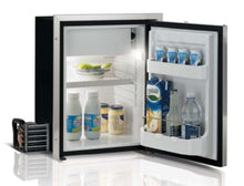 Load image into Gallery viewer, C42RXD4-F 1.4 CU. FT FRONT LOADING STAINLESS STEEL REFRIGERATOR w/FREEZER COMPARTMENT SS FRONT EXTERNAL UNIT FLUSH FLANGE STEELOCK LATCH 12/24 115/230V 50/60HZ
