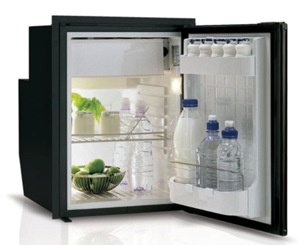 4.2 cu. ft. Refrigerator w/freezer compartment, Black, internal unit, Adjustable flange, Airlock latch, 12/24V 115/230VAC - 50/60Hz UL