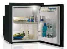 Load image into Gallery viewer, C62IBD4-F 2.2 CU. FT. FRONT LOADING BLACK REFRIGERATOR w/FREEZER COMPARTMENT INTERNAL UNIT ADJUSTABLE FLANGE AIRLOCK LATCH 12/24V 115/230VAC 50/60HZ
