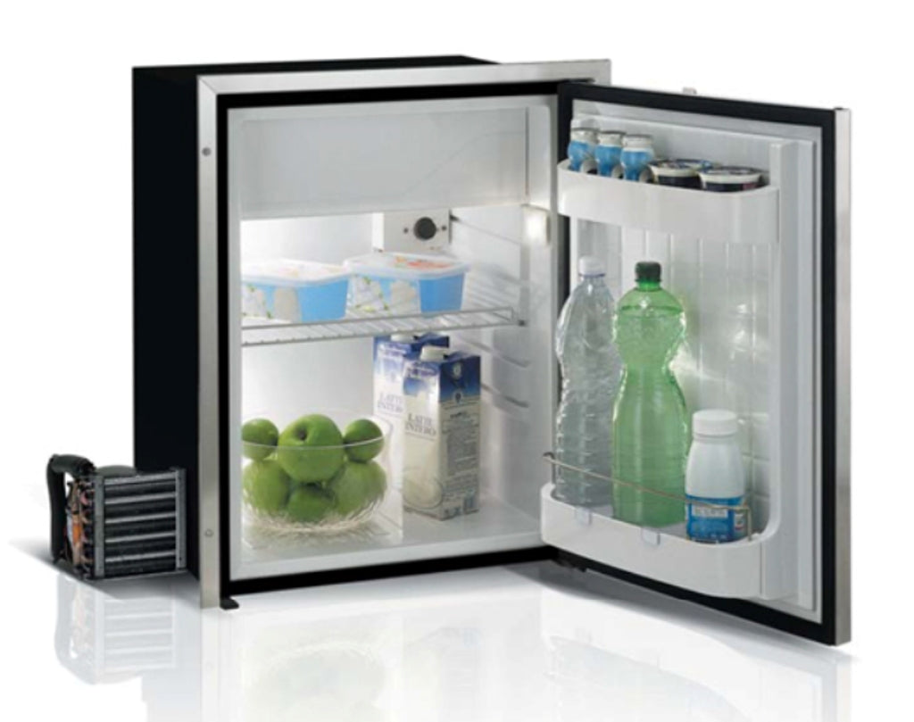 C75RXD4-F 2.7CU.FT FRONT LOADING STAINLESS STEEL REFRIGERATOR w/FREEZER COMPARTMENT SS FRONT, STEELOCK LATCH, EXTERNAL UNIT 12/24V 115/230VAC 50/60HZ