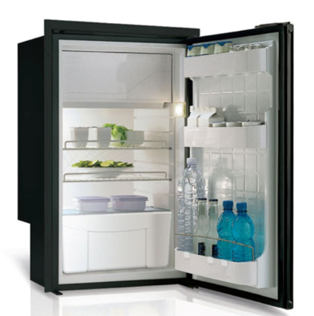 C85IBD4-F 3.2 CU.FT FRONT LOADING BLACK REFRIGERATOR w/FREEZER COMPARTMENT INTERNAL UNIT ADJUSTABLE FLANGE, AIRLOCK LATCH 12/24  115/230VAC 50/60HZ