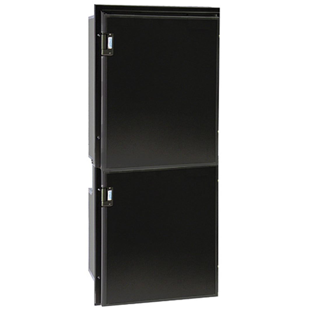 Cruise 195 Classic Fridge/Freezer - AC/DC, Right Swing, Black Door & Panel, 3 Side  Black Flange